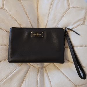 Kate Spade black leather wrislet